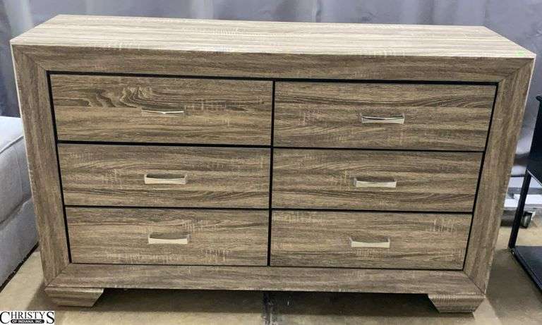Coordinating Coaster 6 Drawer Dresser (Same Finish as Lot 3001) 59x17x37" image