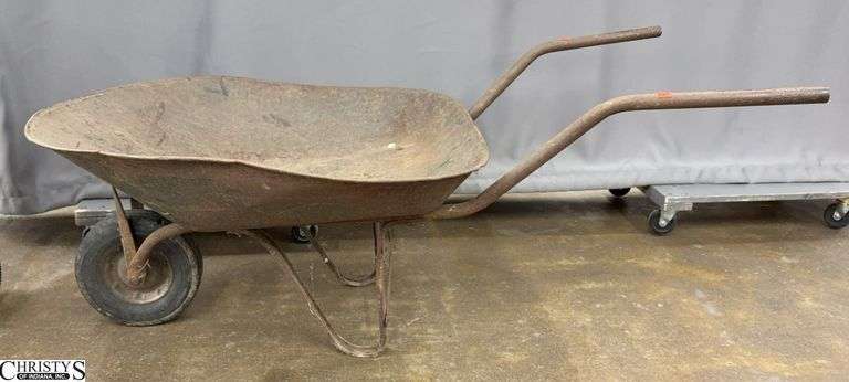 Metal Wheel Barrow - 33" of bucket image