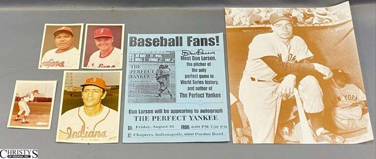 Baseball Photos, Don Larsen Signature, Other Memorabilia image