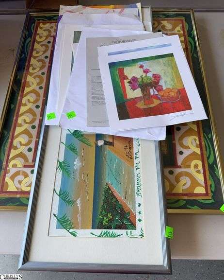 Collection of Prints and Paintings. Largest 21.5x24.5 image