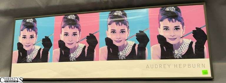 Audrey Hepburn Framed Poster - 36" x 12" image