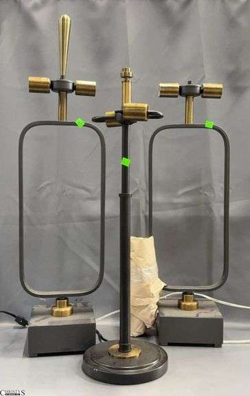 3 Modern Decor Table Lamps, 34" image
