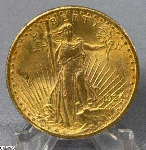 1924 Saint-Gaudens Double Eagle $20 Gold Coin image