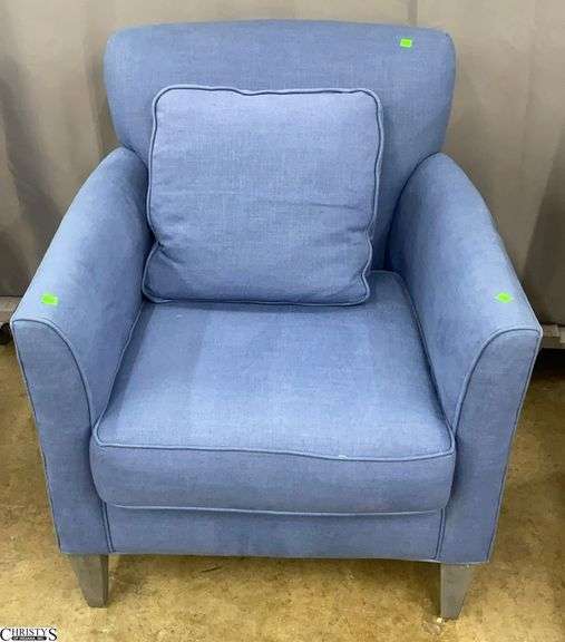 Rowe Furniture Blue Accent Chair 30x29x34 Seat Height 19" image