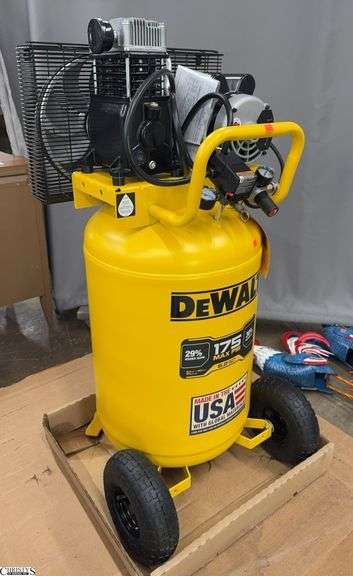 DeWalt 30 Gallon Defective Air Compressor. This ad Been On Its's Side image