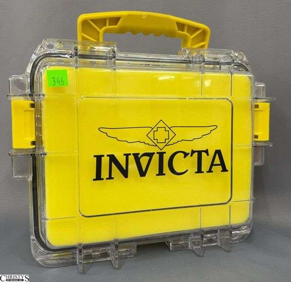 Invicta Clear with Yellow Foam 3 Slot Protective Case image