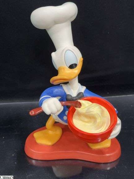Walt Disney Classic Collection Chef Donald "Something's Cooking" Sculpture in Box with Certificate of Authenticity. image