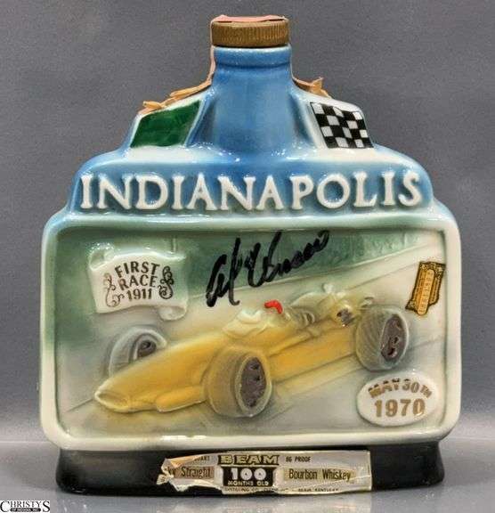 Indianapolis 500 Signed Decanter Al Unser image