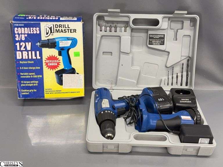 2 Drill Master Cordless 3/8 Drill's image