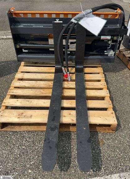 Wolverine PFA-11-3300G Full Size Skid Steer Pallet Forks Hydraulic Adjustable image