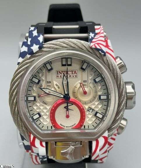 Invicta Reserve Bolt Zeus Chronograph 52mm Watch - Patriotic Edition 32806 image