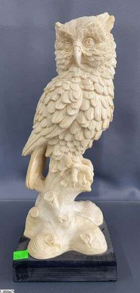 Composite Owl Statue 14" image