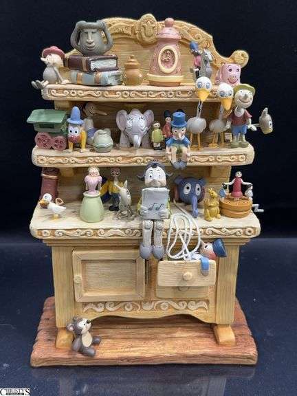 Walt Disney Classics Collection from Pinocchio is Geppetto's Toy Hutch in Box with Certificate of Authenticity. image