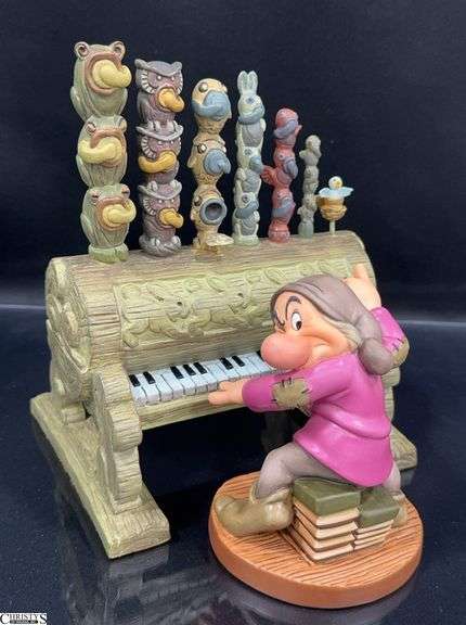 Walt Disney Classic Collection "Humph!" Grumpy and the Pipe Organ from Snow White and the Seven Dwarfs  in Box with Certificate of Authenticity. image