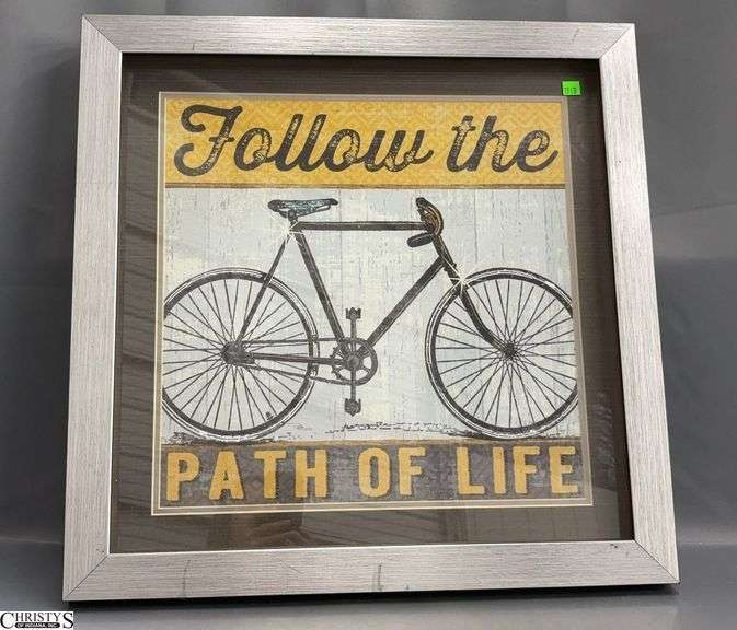 "Follow The Path of Life" Framed Print - 24" x 24" of frame image