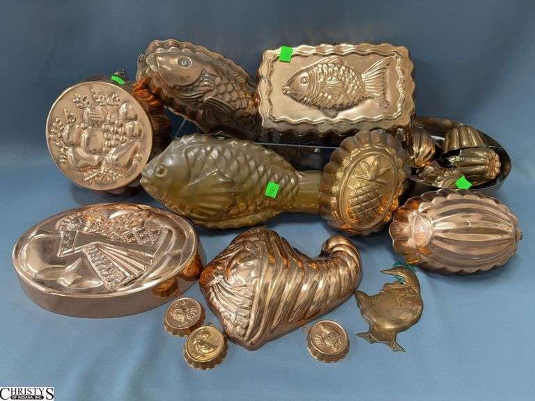 Copper Molds, Fish, Pineapple, Ducks, Minis image