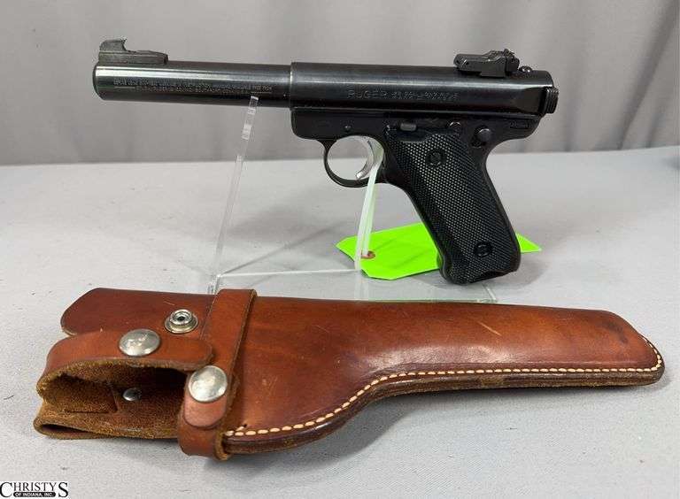 Ruger Mark II Target Pistol cal. 22 LR SN: 213-64145 with a Holster and Gun Pouch image