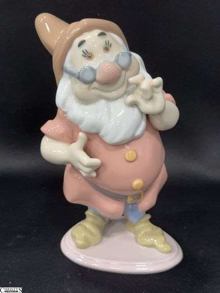 Lladro "Doc" Porcelain Figurine from Snow White and The Seven Dwarfs Approx. 6" Tall image