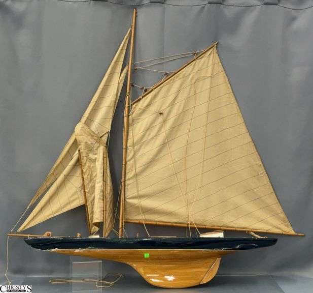 Large Sailboat Model, Some Wear 43x44" image