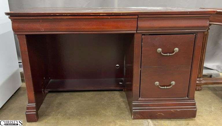 Contemporary Desk - 50" x 24" x 30" - shows edge/surface wear image