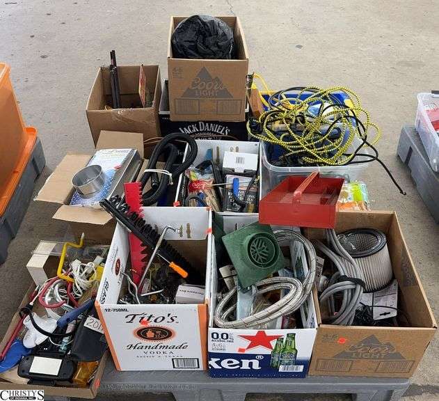 Hand Tools, Clothes Pins, Hardware, Electrical. SKID NOT INCLUDED image