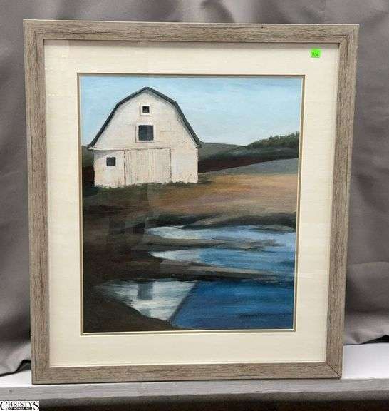"Farmstead" Framed Print after Grace Popp - 29" x 33" of frame image