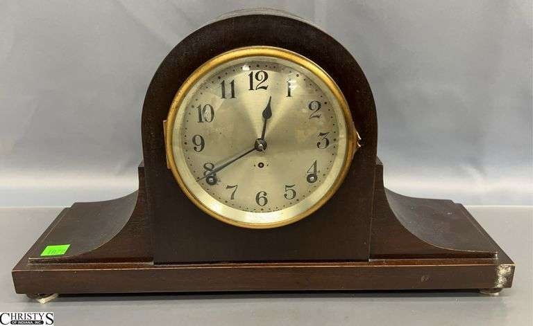 Tambour Style Mantle Clock - 16" x 5" x 9" image