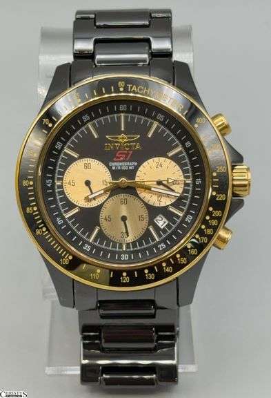 Invicta S1 Rally Chronograph Ceramic & Stainless Steel Wrist 45mm Watch Model 23838 image