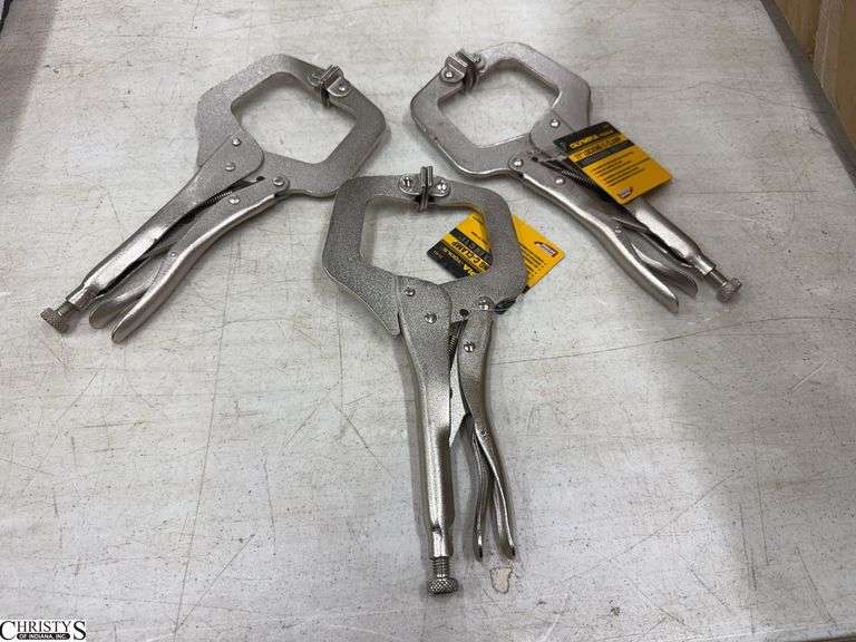 3 Pairs of 11" Locking C Clamps image