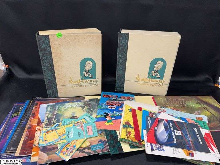 2 Walt Disney Collector's Society Binders and Other Disney Ephemera image