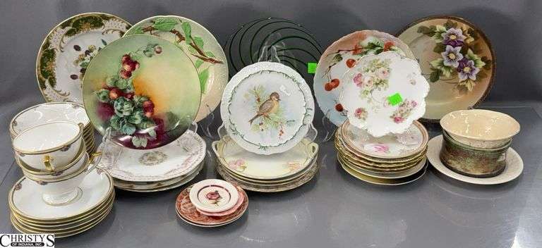 Roenthal, Germany, Haviland, Asian, Andrea by Sadek, Bavaria, Noritake Floral Plates, 9" Tallest image