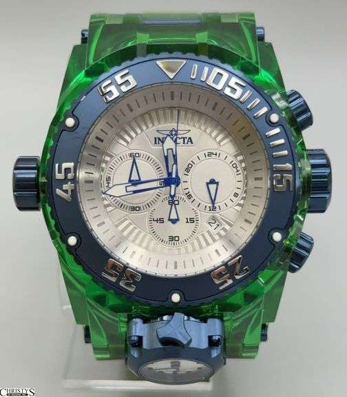 Invicta Bolt Zeus Green Chronograph 52mm Watch with Additional Mini Timepiece 43115 image