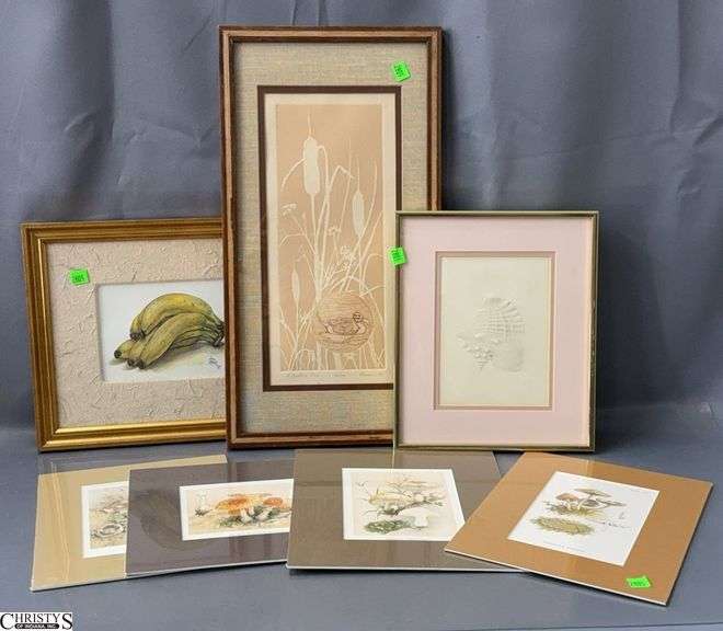 Framed and Unframed Artwork and Prints, Largest, 11x21" image