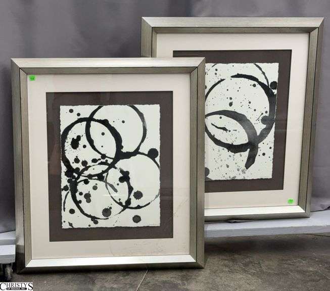 Pair "Astro Burst" Paragon Framed Prints - 30" x 34" of each image