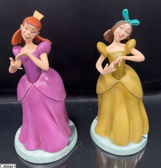 2 Walt Disney Classics Collection Step-Sister Sculptures from Cinderella in Box with Certificate of Authenticity. .  Includes Drizella "Dreadful Drizella" and Anastasia "Awful Anastasia" image