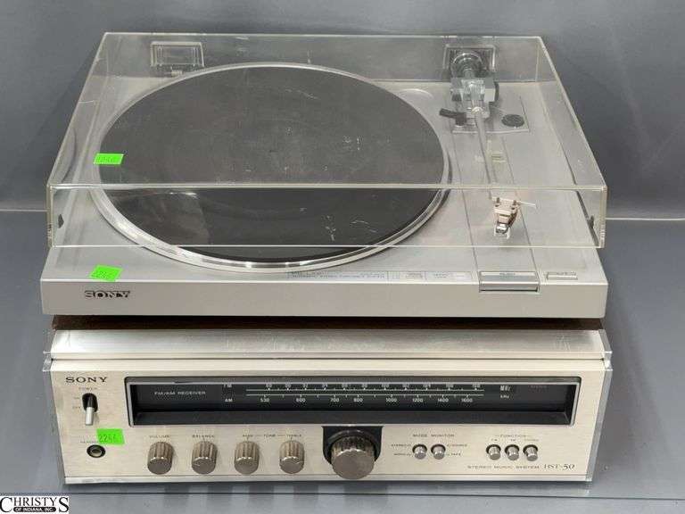 2pcs Sony Electronics, Music System and Turntable, Needs Put Together image