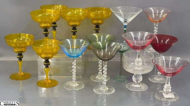 Colored Stems, Margaritas, Champagne, Tallest 6" image
