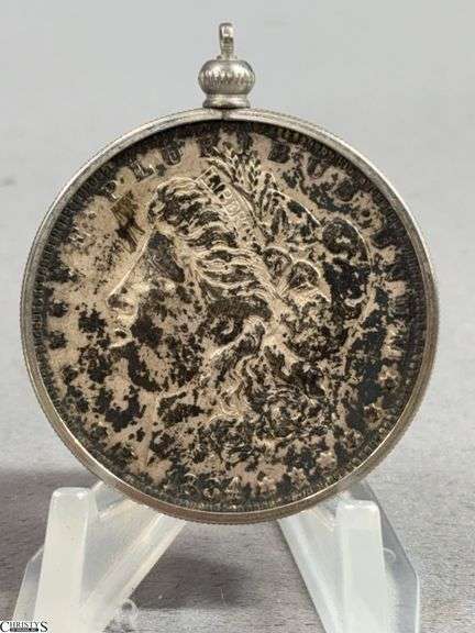 1884-O Morgan Silver Dollar in Bezel image
