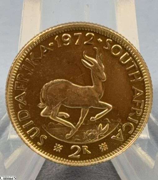 1972 South African 2 Rand Gold Piece image