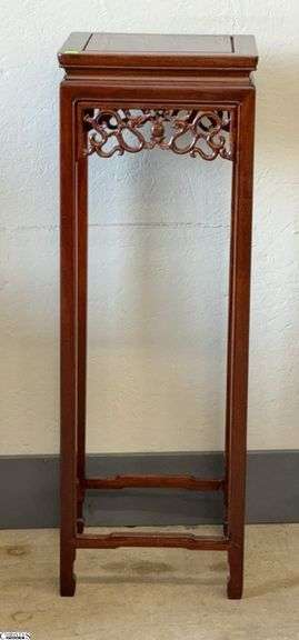 Asian Influence Pedestal Stand - 12.5" x 12.5" x 36" image
