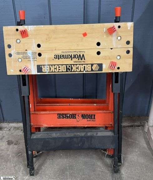 Black and Decker Workmate, and 2 Iron Horse Saw Horses image