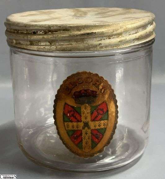 Vintage Elcora Cigar Glass Jar - 5.5" x 5" image