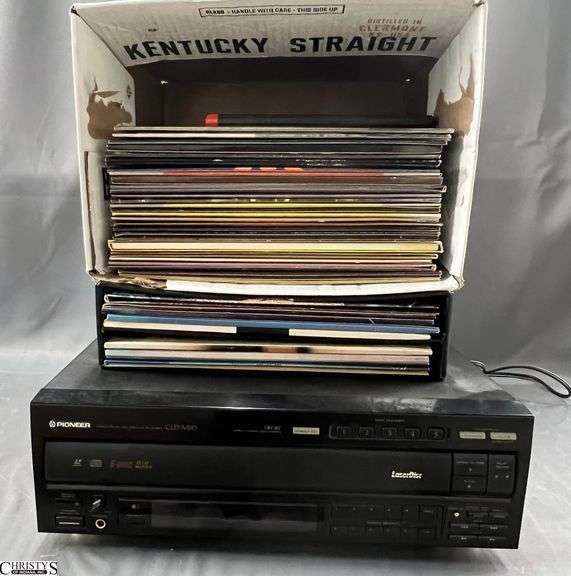 Pioneer Laser Disc Player and Assorted Laser Discs image