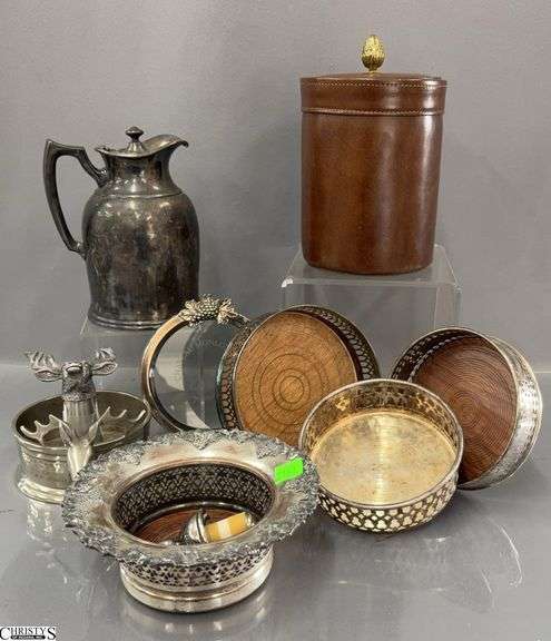 Silver Plated and Other Style Bottle Holders, Creamer Pitcher image