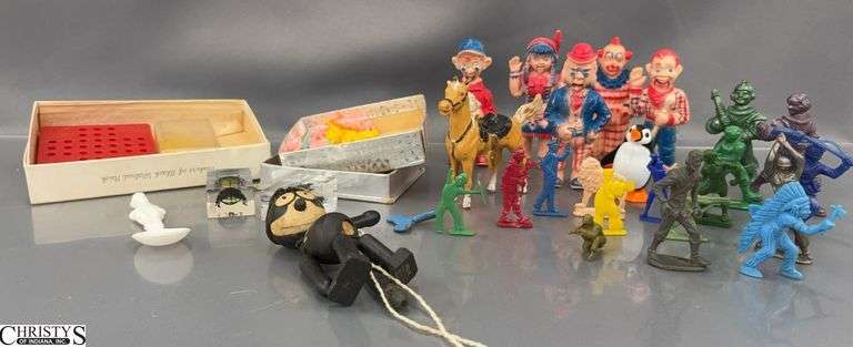 Vintage Plastic Toys, and Candle Holders image