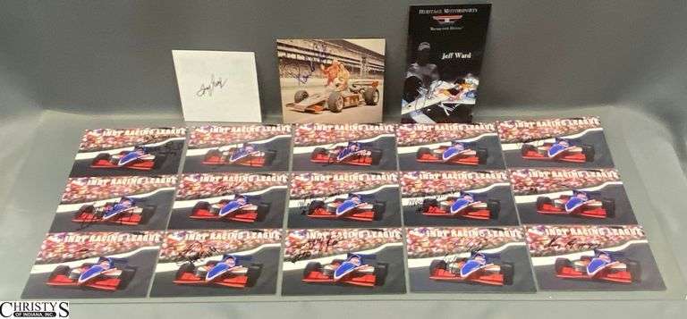 Signed Indy 500 Postcards image