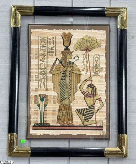Egyptian Motif Framed Print - 24" x 31" of frame image
