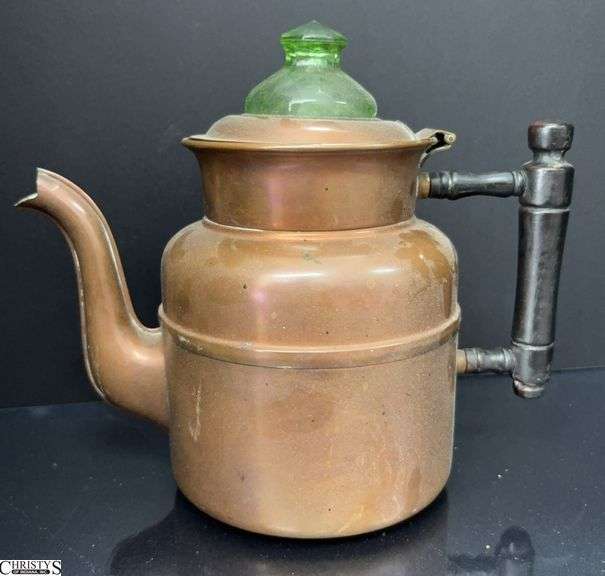 Copper Coffee Pot with UV Reactive Lid 8" image