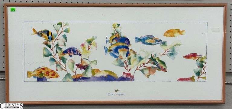 Tracy Taylor Fish Print - 40" x 18" of frame image