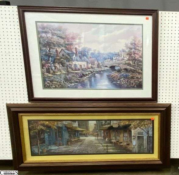 2 Framed Prints - 37" x 29" of largest image
